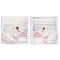 Stupell Industries Be Brave & Kind Pastel Swan 2pc Canvas Set, design by Kim Allen